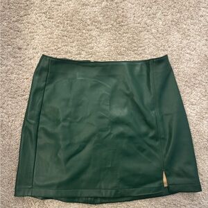 Hollister Dark Green Mini Skirt